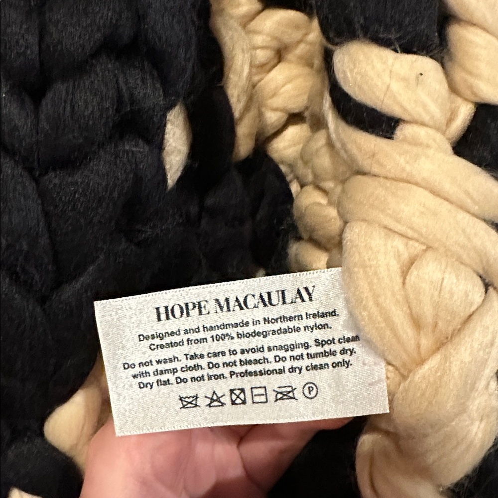 Hope Macaulay Chunky Knit Pink and Black Cardigan NWT - Picture 3 of 8
